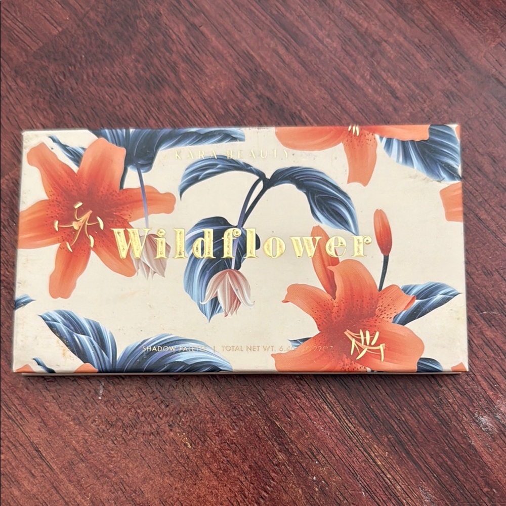 Wildflower Eyeshadow Palette - Vibrant Orange and Blue Shades